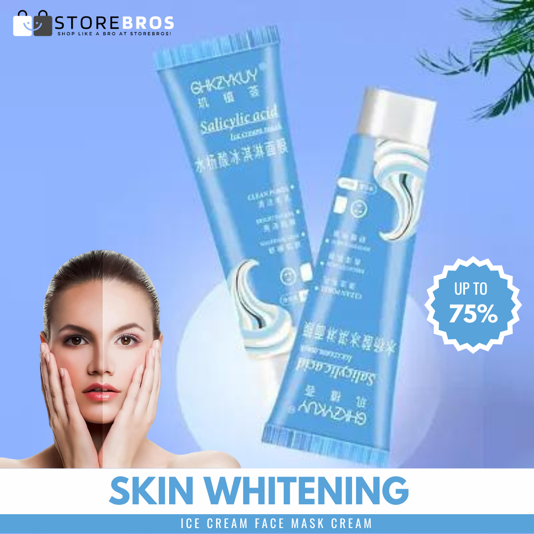 SKIN WHITENING ICE CREAM FACE MASK! 75% OFF SALE!!!