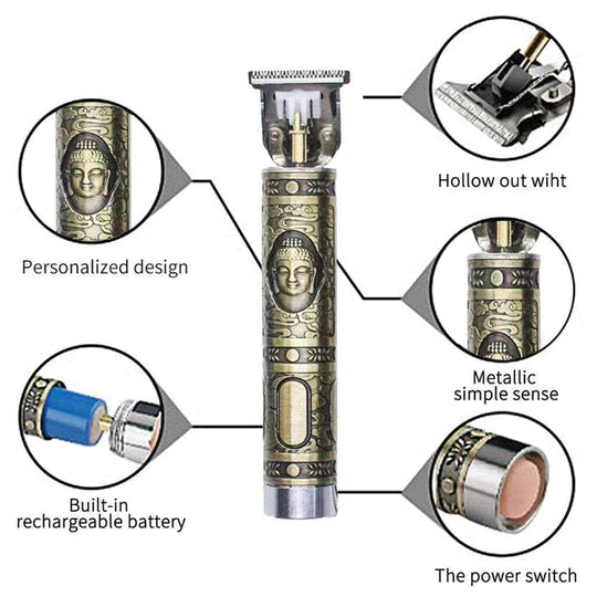PROFESSIONAL HAIR GOLDEN TRIMMER - WIRELESS