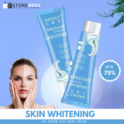 SKIN WHITENING ICE CREAM FACE MASK! 75% OFF SALE!!!