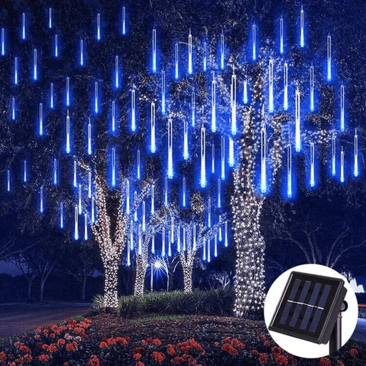 ULTIMATE LED SOLAR POWERED METEOR SHOWER GARDEN LIGHTS