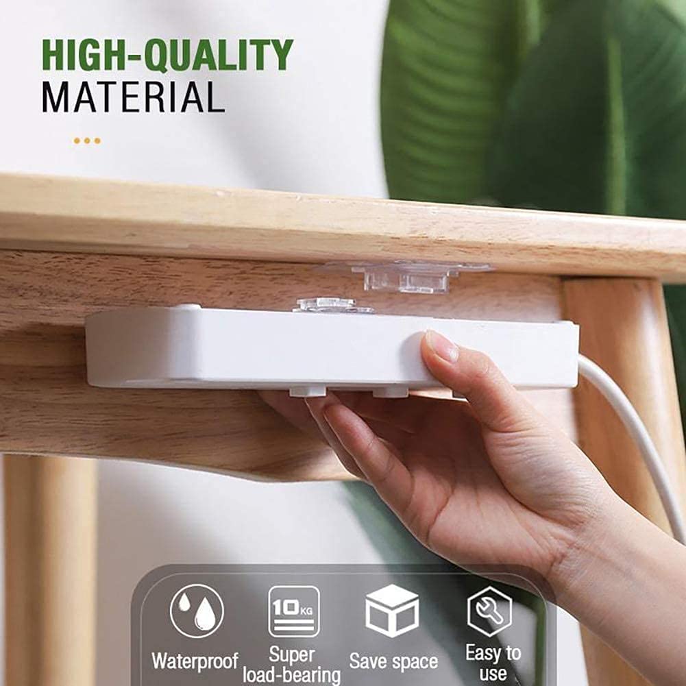 Double-Sided Adhesive Wall Hooks without Punching and Nails (Pack Of 10)