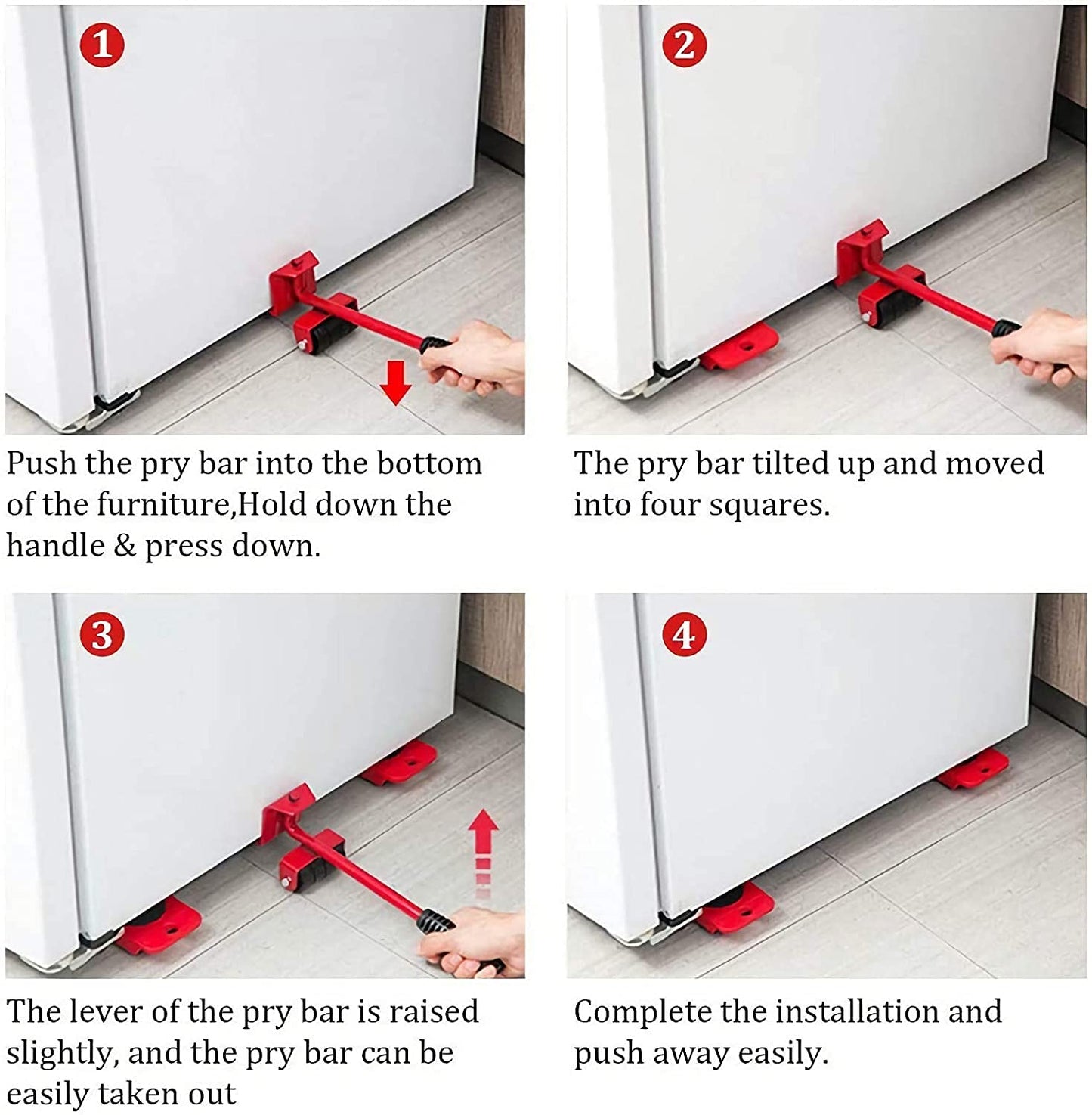 Heavy duty furniture lifting kit