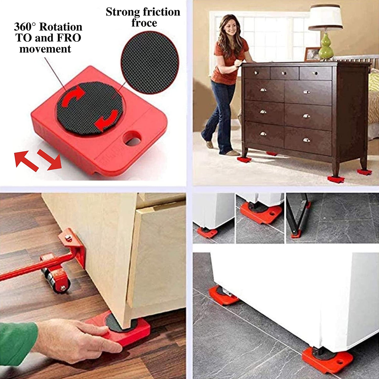 Heavy duty furniture lifting kit