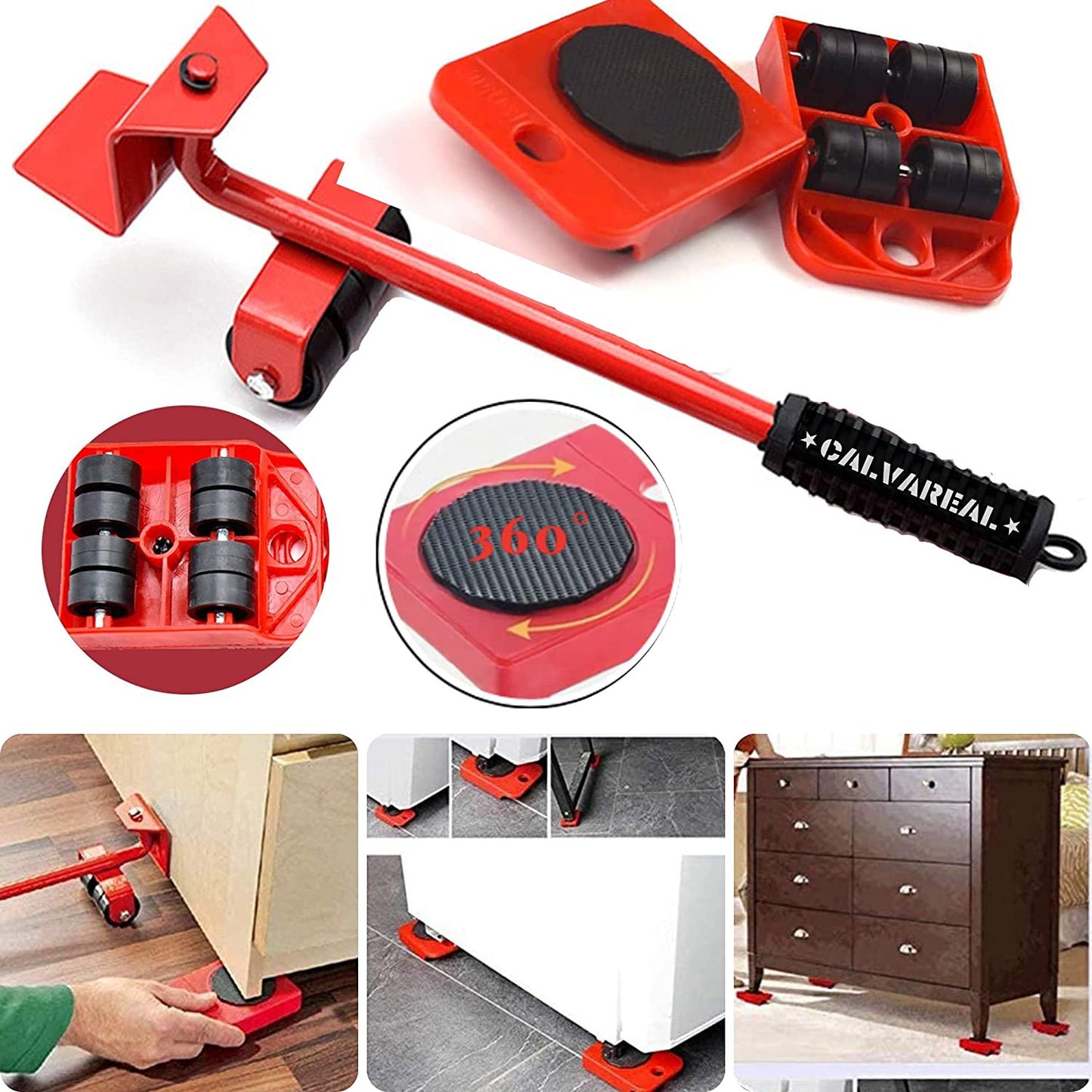 Heavy duty furniture lifting kit